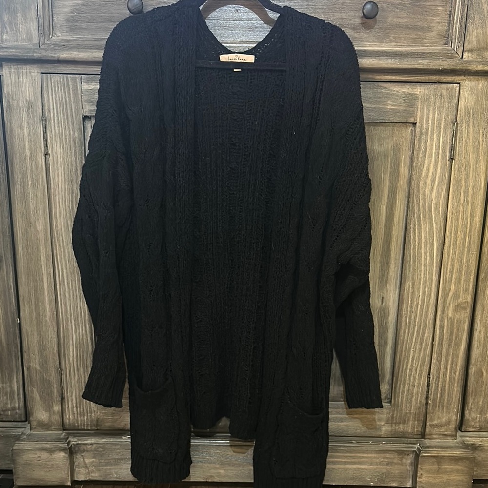 Black Knit Cardigan